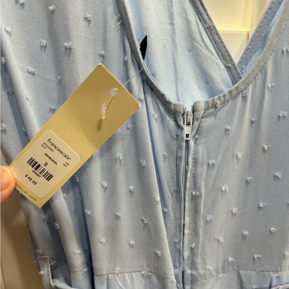 NWT Light Blue Francesca’s Romper - Picture 4 of 5